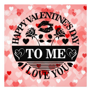 Impression Photo Heureuse Sainte-Valentin À Moi Je T'Aime-58771