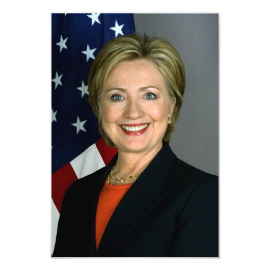 Impression Photo Hillary Clinton Portrait officiel (Devant)