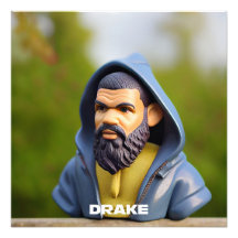 HipHop Drake Portrait Art Gnomis