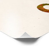 Impression Photo Hippocampe Aquarelle Silhouette Cheval de mer rose (Coin)