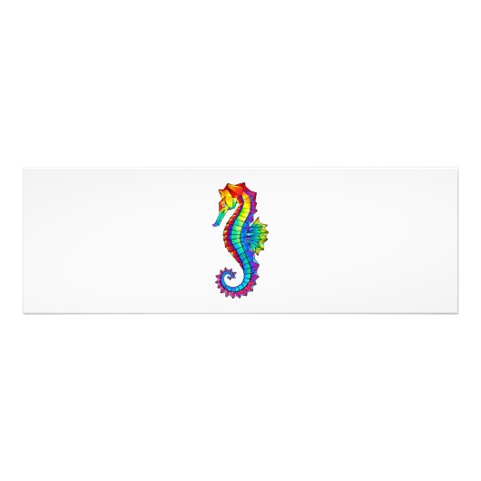 Impression Photo Hippocampe polygonal arc-en-ciel (Devant)