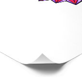 Impression Photo Hippocampe polygonal arc-en-ciel (Coin)