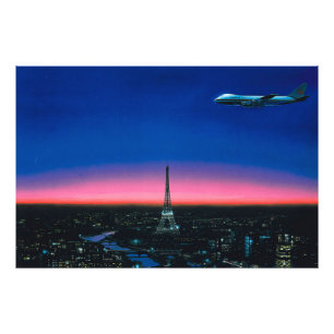 Impression Photo hiroshi nagai art peintures ville pop et avion