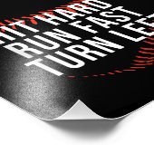 Impression Photo Hit Hard Run Fast Turn Left Drôle Lecteur De Baseb (Coin)