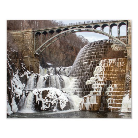 Impression Photo Hiver, barrage de Croton (Devant)