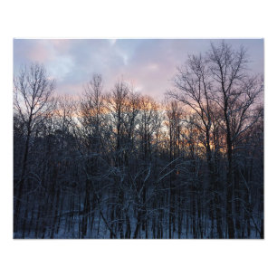 Impression Photo Hiver Sunrise I Pastel Paysage naturel