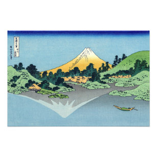 Impression Photo Hokusai - Le Mont Fuji reflète le lac Kawaguchi