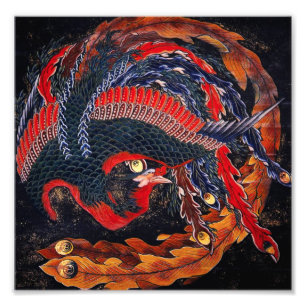 Impression Photo Hokusai Phénix japonais
