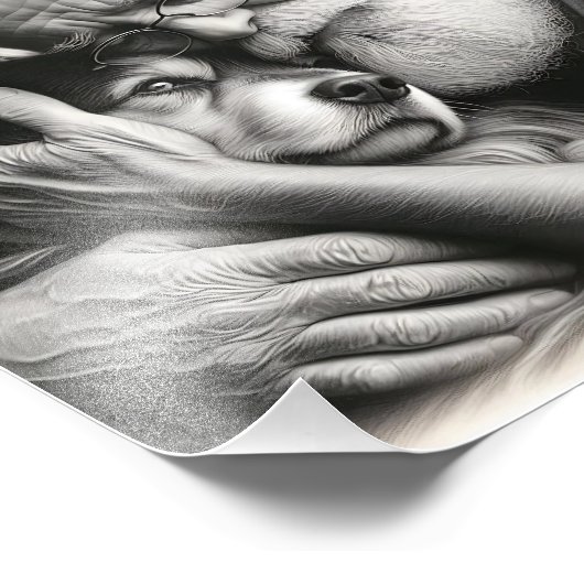 Impression Photo Homme âgé avec un col frontalier (Coin)