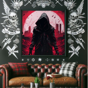 Impression Photo Homme dans le monde postapocalyptique