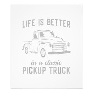 Impression Photo Homme de camionnette classique vintage