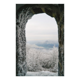 Impression Photo Hongrie : vue sur le Danube en hiver