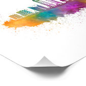 Impression Photo horizonte Dubai acuarela (Coin)