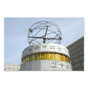 Impression Photo Horloge mondiale à Berlin