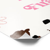 Impression Photo Hot rose Premier Rodéo 1er Anniversaire Affiche de (Coin)