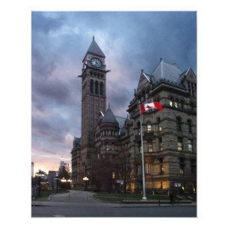 Impression Photo Hôtel de ville de Toronto à Dusk