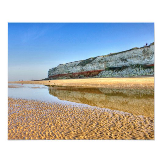 Impression Photo Hunstanton Cliffs Reflected at Low Tide, Norfolk (Devant)