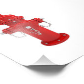 Impression Photo Hydrateur de feu rouge (Coin)