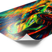 Impression Photo hyper stylized racing car (Coin)