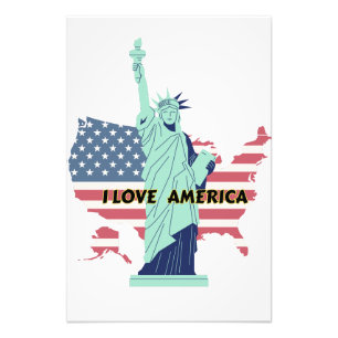 Impression Photo I Love America - Liberty & Pride T-Shirt