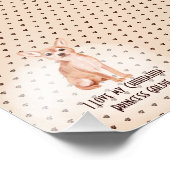 Impression Photo I Love My Chuhuahua Ajouter un nom Custom Cartoon  (Coin)