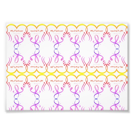 Impression Photo I love my partner • You are my home (Devant)