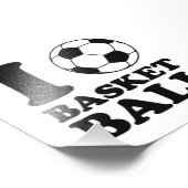 Impression Photo I Love Soccer Ball Basketball (Coin)