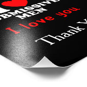 Impression Photo I Love Submissive Men-Funny Bold Statement Tee (Coin)