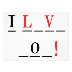 Impression Photo I Love You-Hangman Style par Shirley Taylor