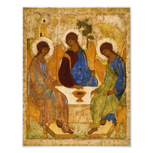 Impression Photo Icône de la Sainte Trinité d'Andrei Roublev religi