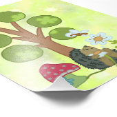 Impression Photo Igel sous l'arbre (Coin)