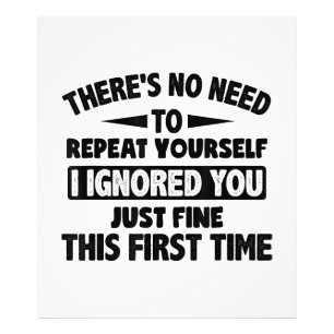 Impression Photo Ignorez-Vous Pour La Première Fois Bien Drôle Sarc