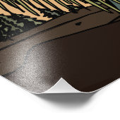 Impression Photo Iguana dans la jungle (Coin)