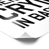 Impression Photo Il n'y a pas de pleurs au baseball (Coin)