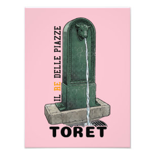 Impression Photo Il Re Delle Piazze - TORET TORINO Fontaine Vintage