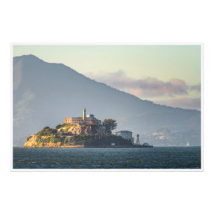 Impression Photo Île de la Solitude — Alcatraz dans la lumière doré
