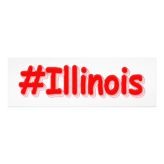 Impression Photo "#Illinois" Joli Design. Commandez dès maintenant (Devant)