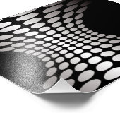 Impression Photo Illusion optique noir et blanc (Coin)