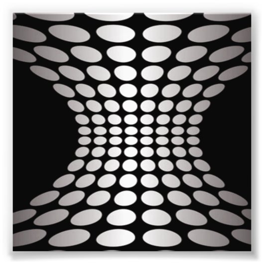Impression Photo Illusion optique noir et blanc (Devant)
