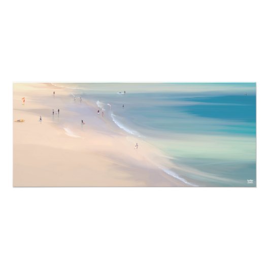 Impression Photo Illustration de la plage de St Ives Porthminster (Devant)