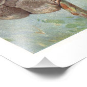 Impression Photo Illustration de l'ours Koala dans l'arbre (Coin)