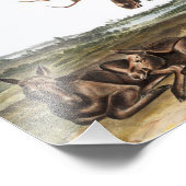 Impression Photo Illustration de Moose Deer (Servus alces) (Coin)