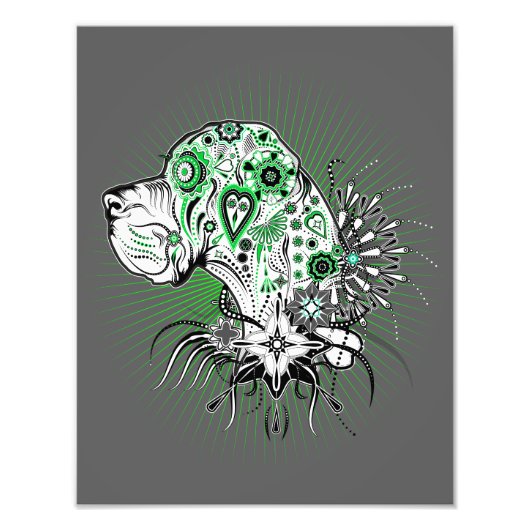 Impression Photo illustration du Grand Danois (Devant)