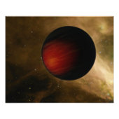 Impression Photo Illustration d'un Jupiter chaud appelé HD 149026b (Devant)