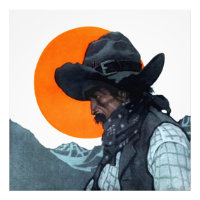 Illustration pour le magazine Cowboy par NC Wyeth