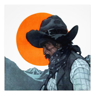 Impression Photo Illustration pour le magazine Cowboy par NC Wyeth