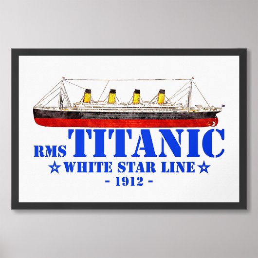 Impression Photo Illustration Titanic RMS - White Star Line 1912