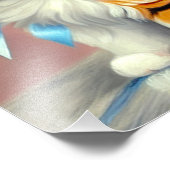 Impression Photo Illustration vintage Calico Kitten (Coin)