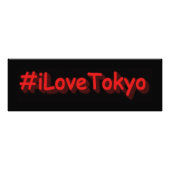 Impression Photo "#iLoveTokyo" Joli design. Commandez dès maintenan (Devant)