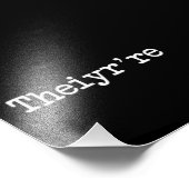 Impression Photo Ils sont là, ils sont Grammer Typo (Coin)